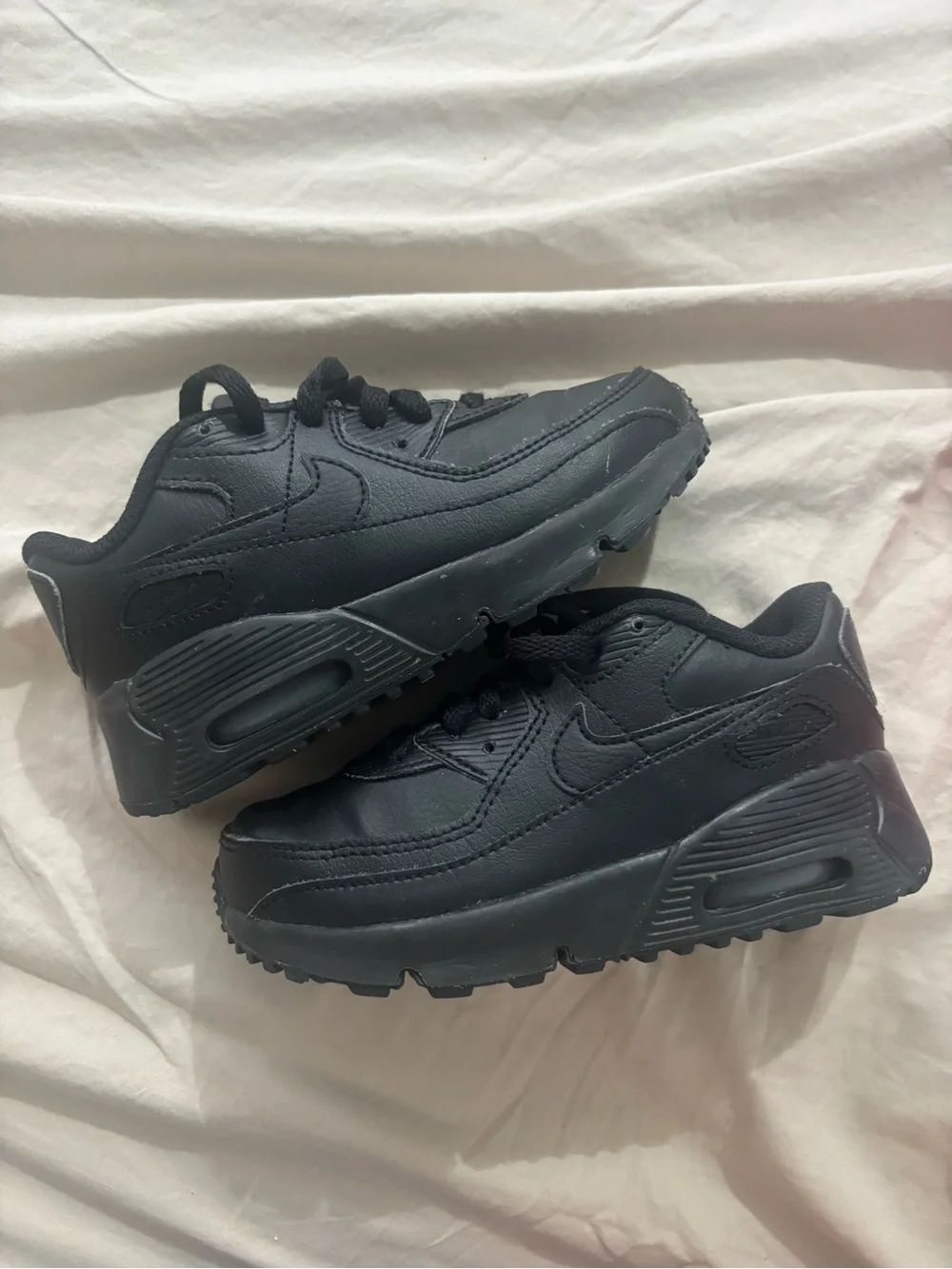 Nike Kids All-Black Athletic Sneakers